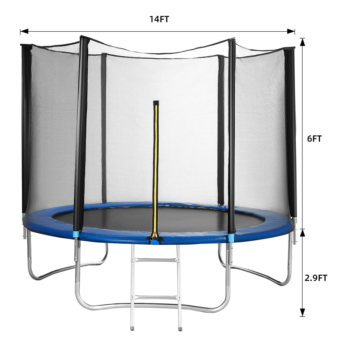 10 ft Trampoline with Safety Enclosure Net Q87760