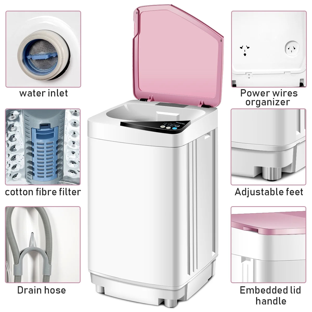 7.7 lbs Full-Automatic Washing Machine N68284