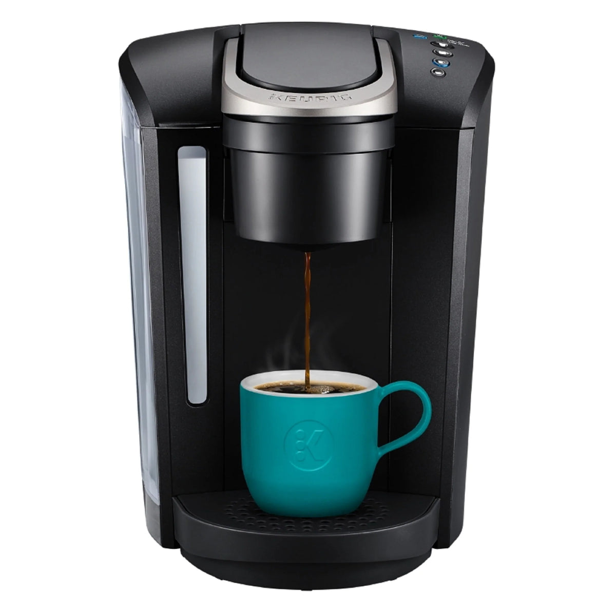 Single-Serve K-Cup Pod Coffee Maker with 12oz Brew Size, Matte Black C4791
