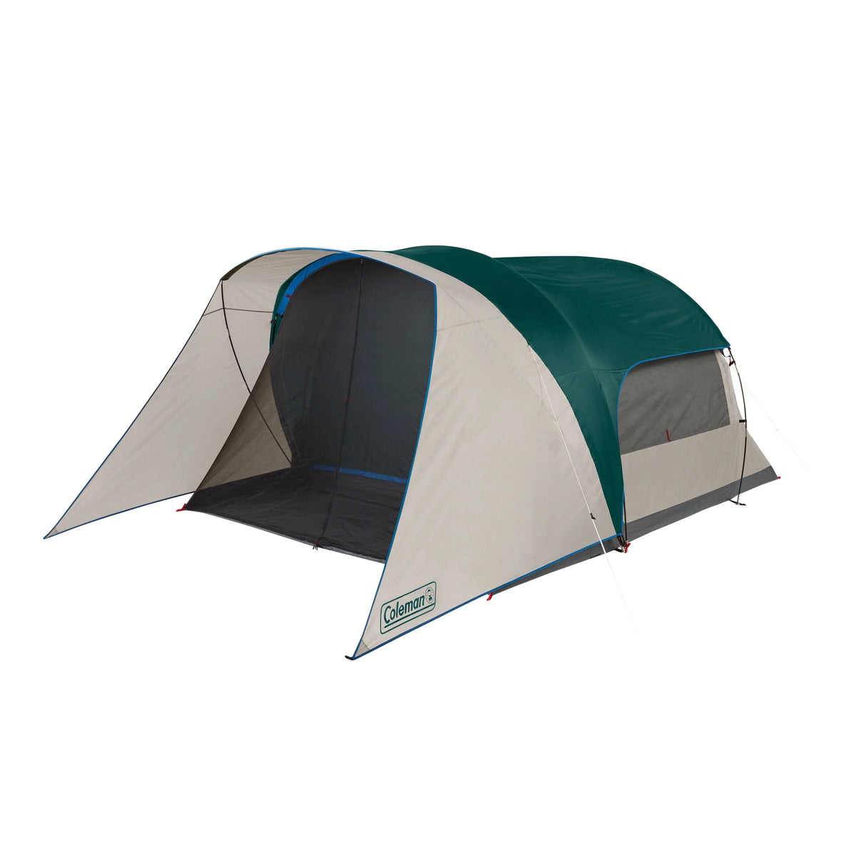 4 Person Cabin Tent with Screened Porch, 2 Rooms, Green M986