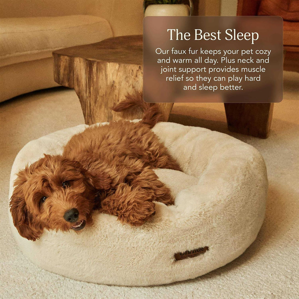 Extra Soft Dog Bed Removable Faux Fur Cover D9225