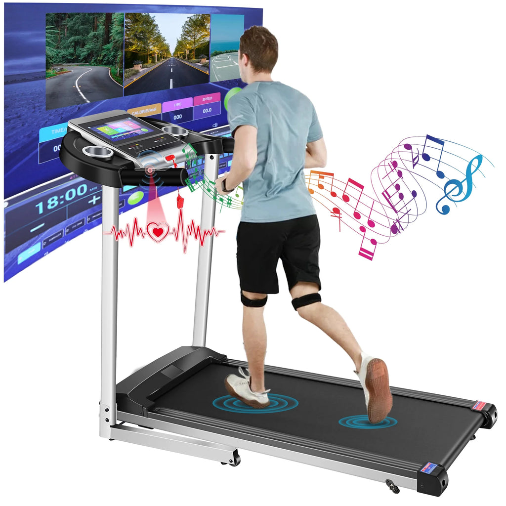 Electric Motorized Treadmill with 3 Incline Levels X11035
