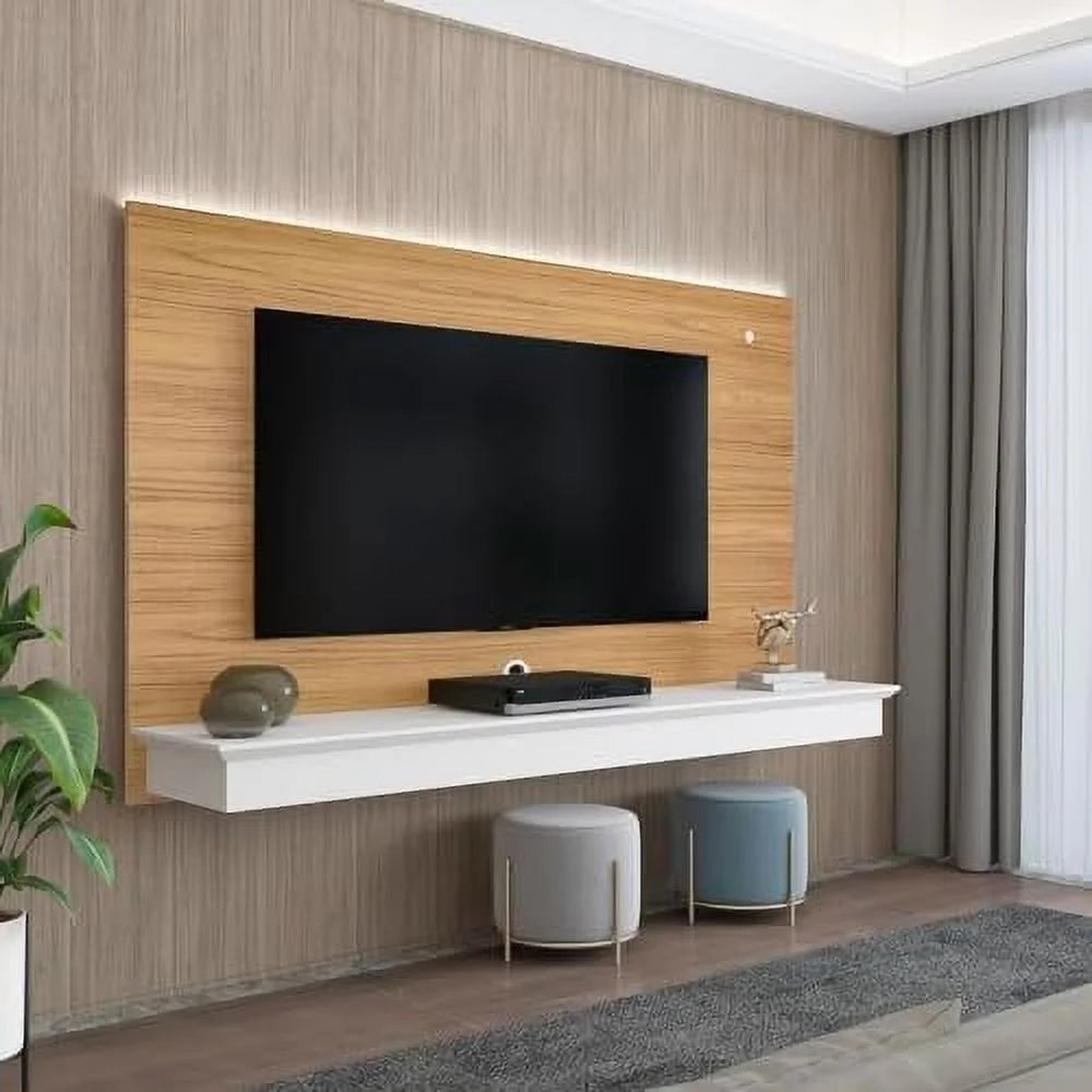 White Floating TV Stand with LED Strip A903