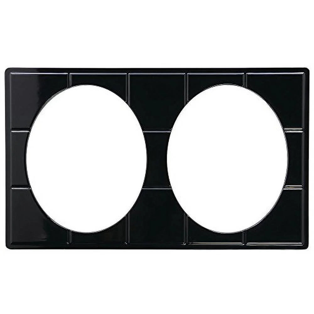 Black Melamine Full Size Food Bar Tile Tray O824619