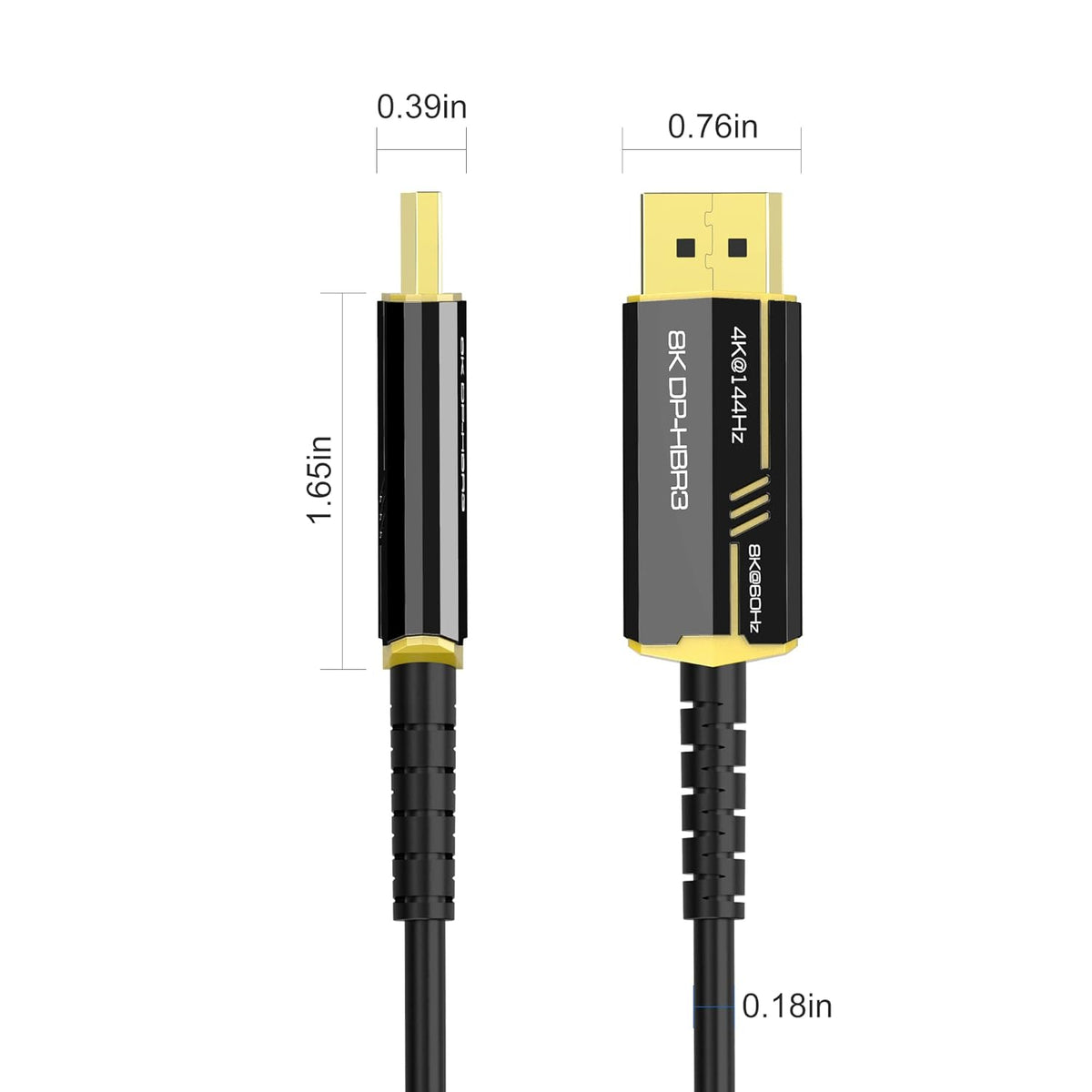 Fiber Optic DisplayPort Cable 50ft R84963
