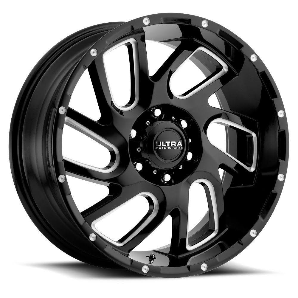 Black Milled 20x10 6x135 -25mm K4159