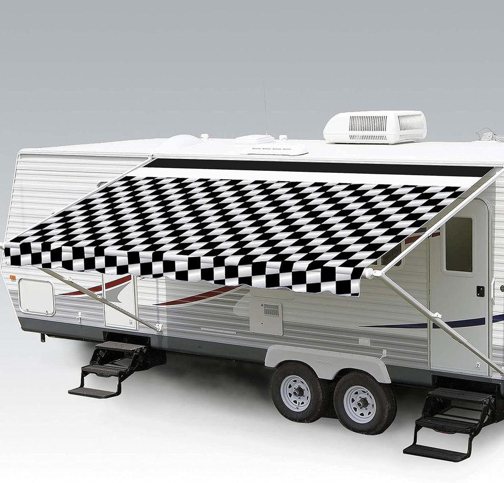 Heavy Duty Weatherproof Vinyl RV Awning Fabric Replacement O441745