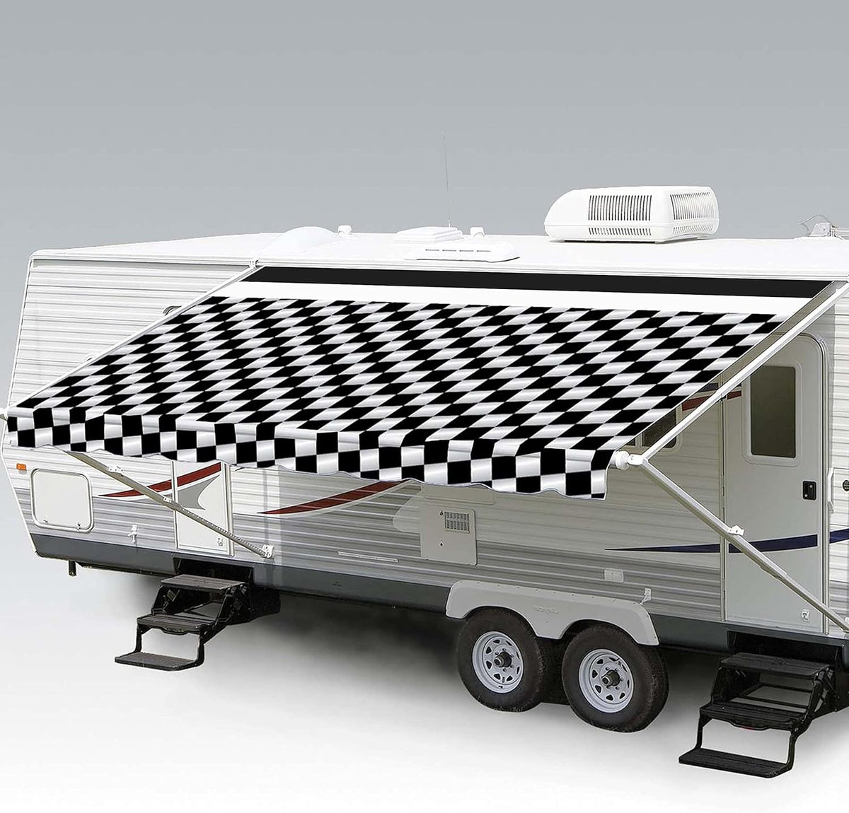 Heavy Duty Weatherproof Vinyl RV Awning Fabric Replacement O441745