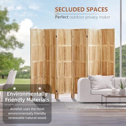 5.6 FT Folding Wooden Room Divider B6821