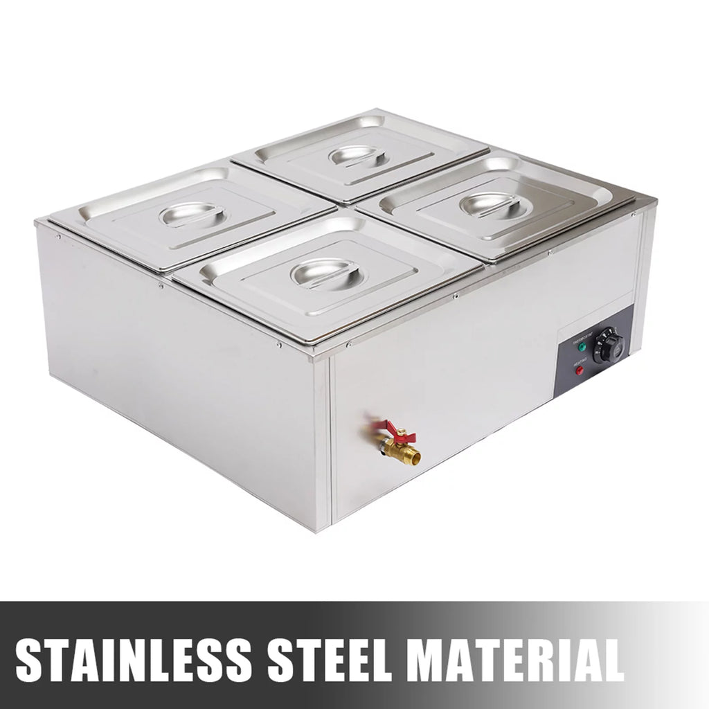 850W 4-Pan Commercial Food Warmer Q5026