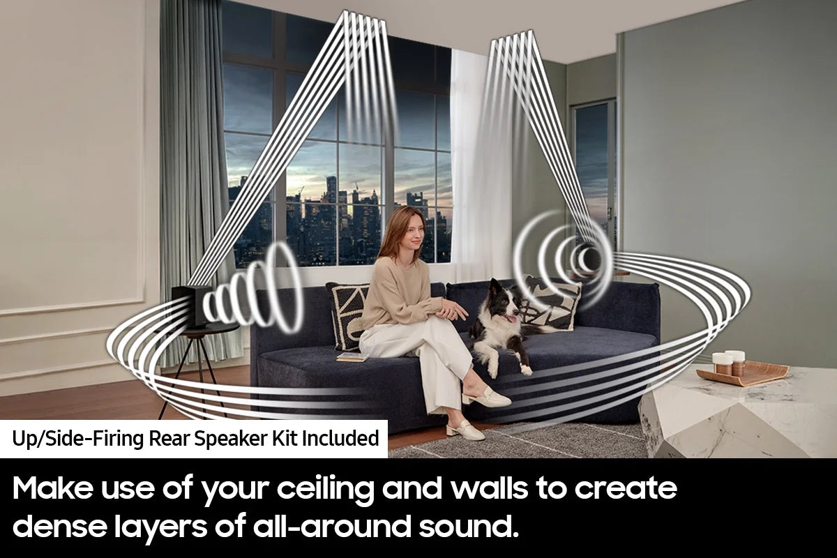 11.1.4ch Wireless Dolby Atmos Soundbar with Rear Speakers F639