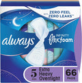 Unscented Feminine Pads with Wings, 66 Count Z454