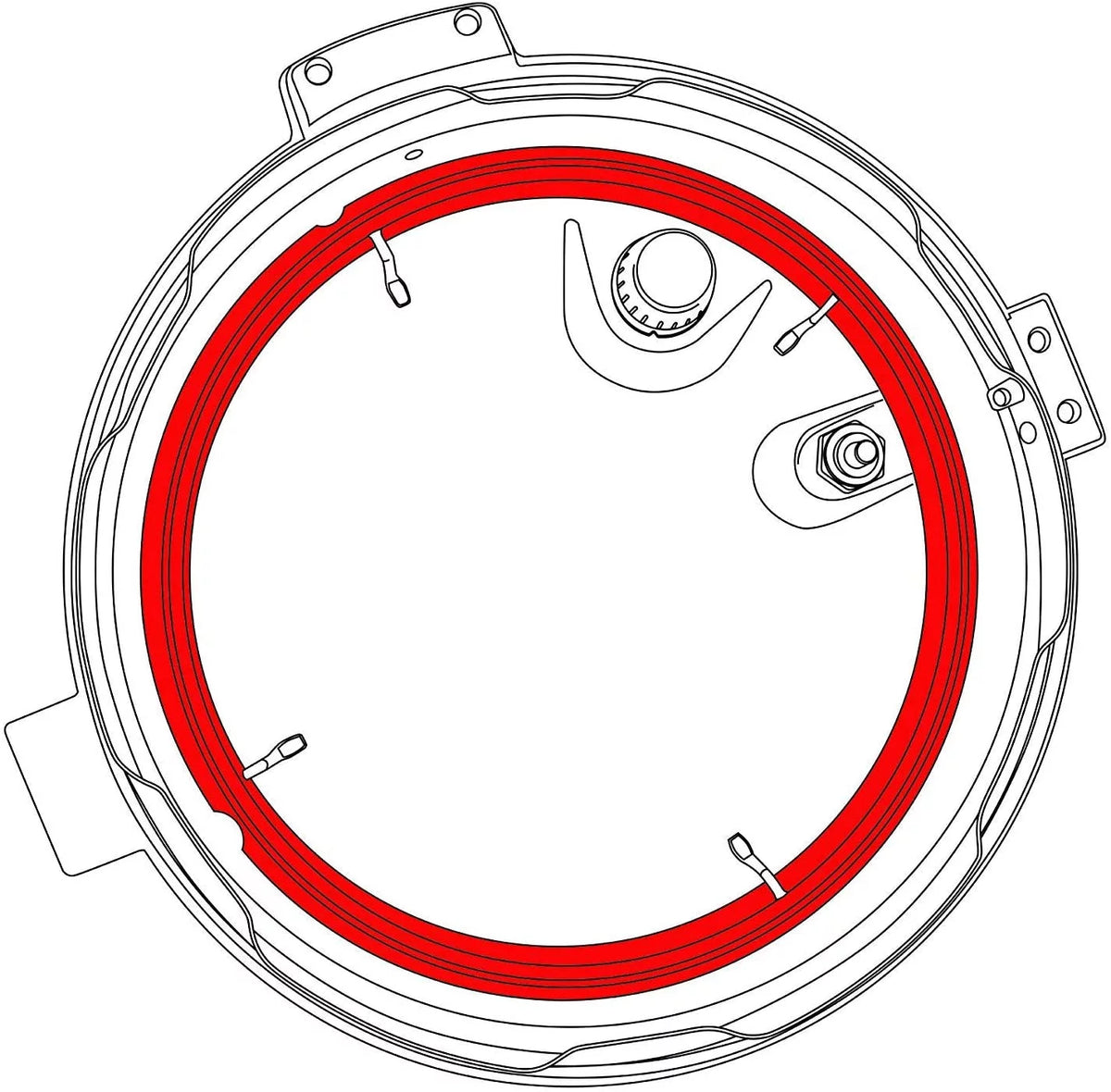Pressure Ring Rubber Gasket 8 Quart O4387