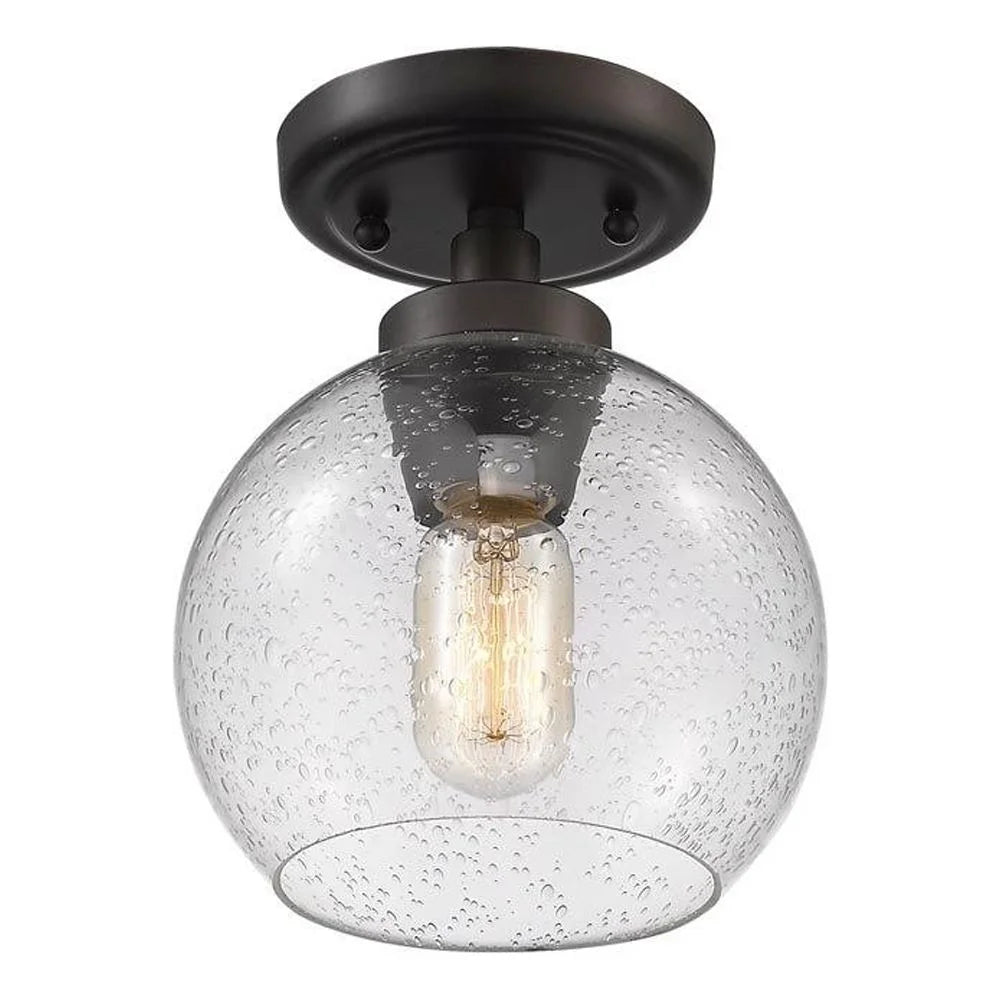 Flush Mount in Pewter with Clear Glass H448390