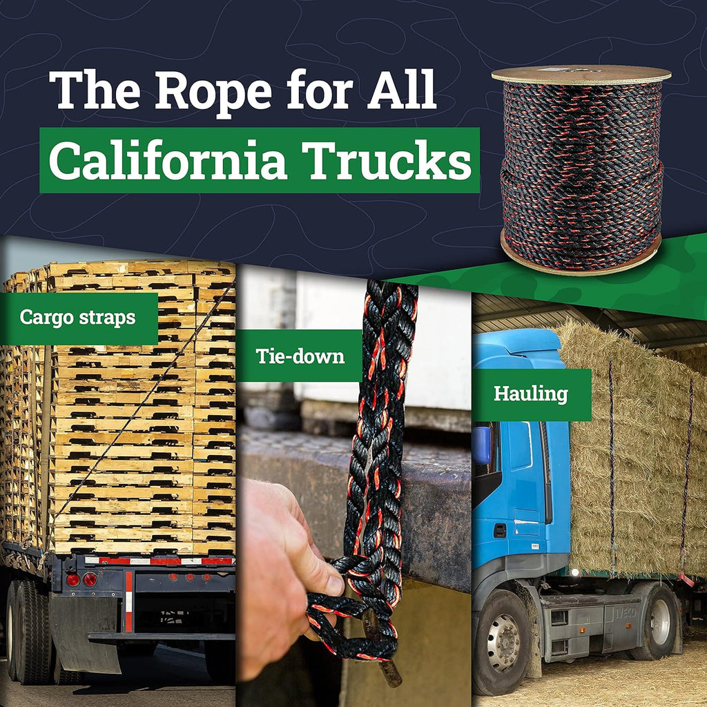 Twisted Polypropylene Rope 3/8 x 10ft Pack of 2 V701