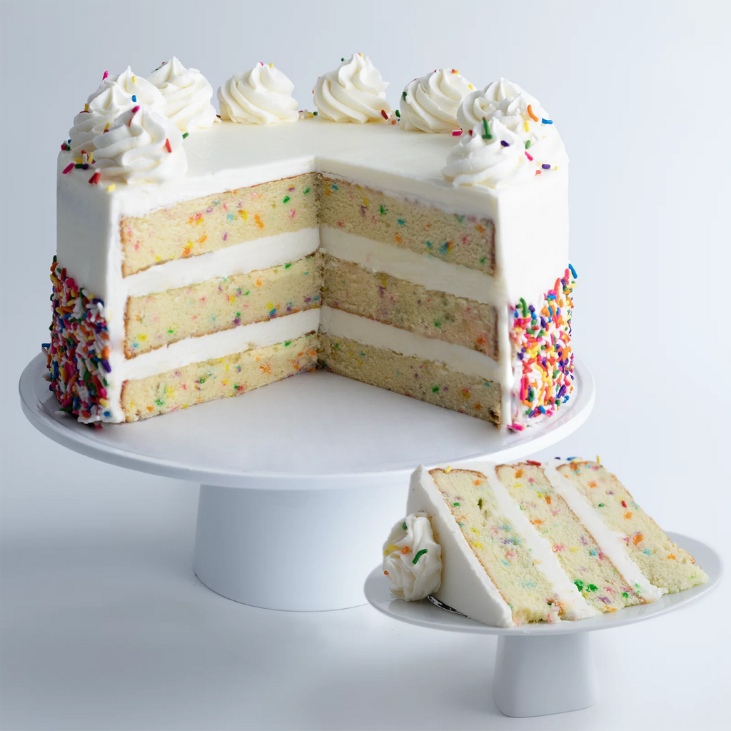 Vanilla Confetti Cake Large 10” Size D43245
