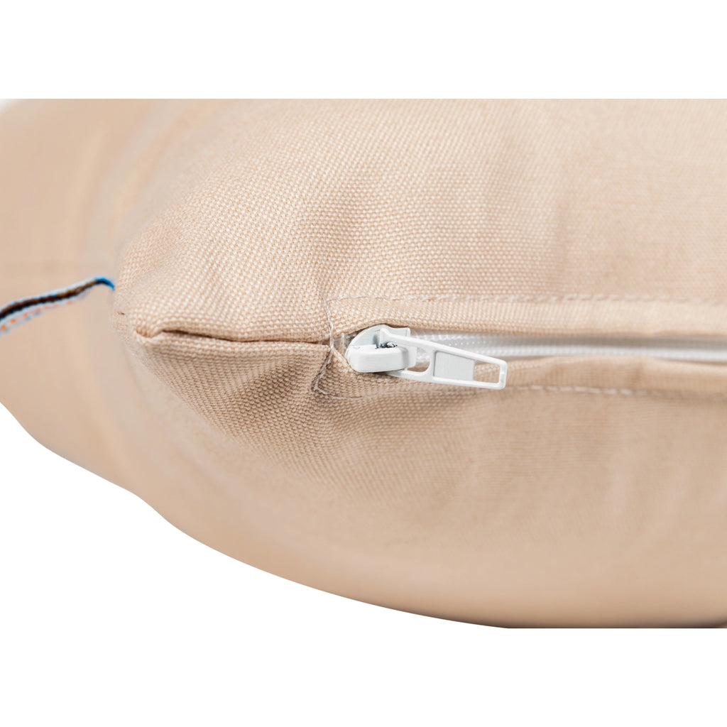 Beige Outdoor Square Throw Pillow 2 Pack E92530