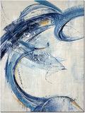 Blue Abstract Canvas Print Artwork Y167132