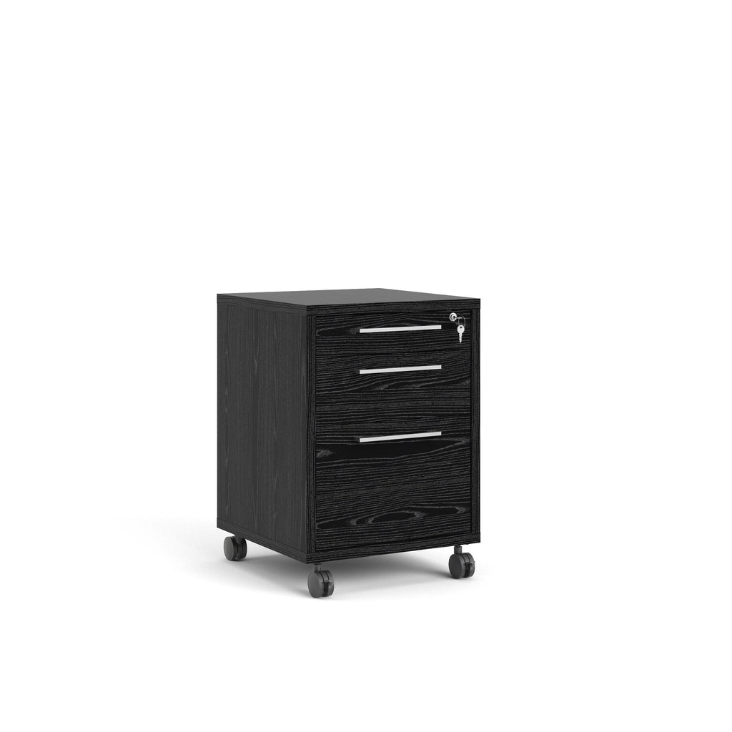 White 3 Drawer Mobile File Cabinet V476