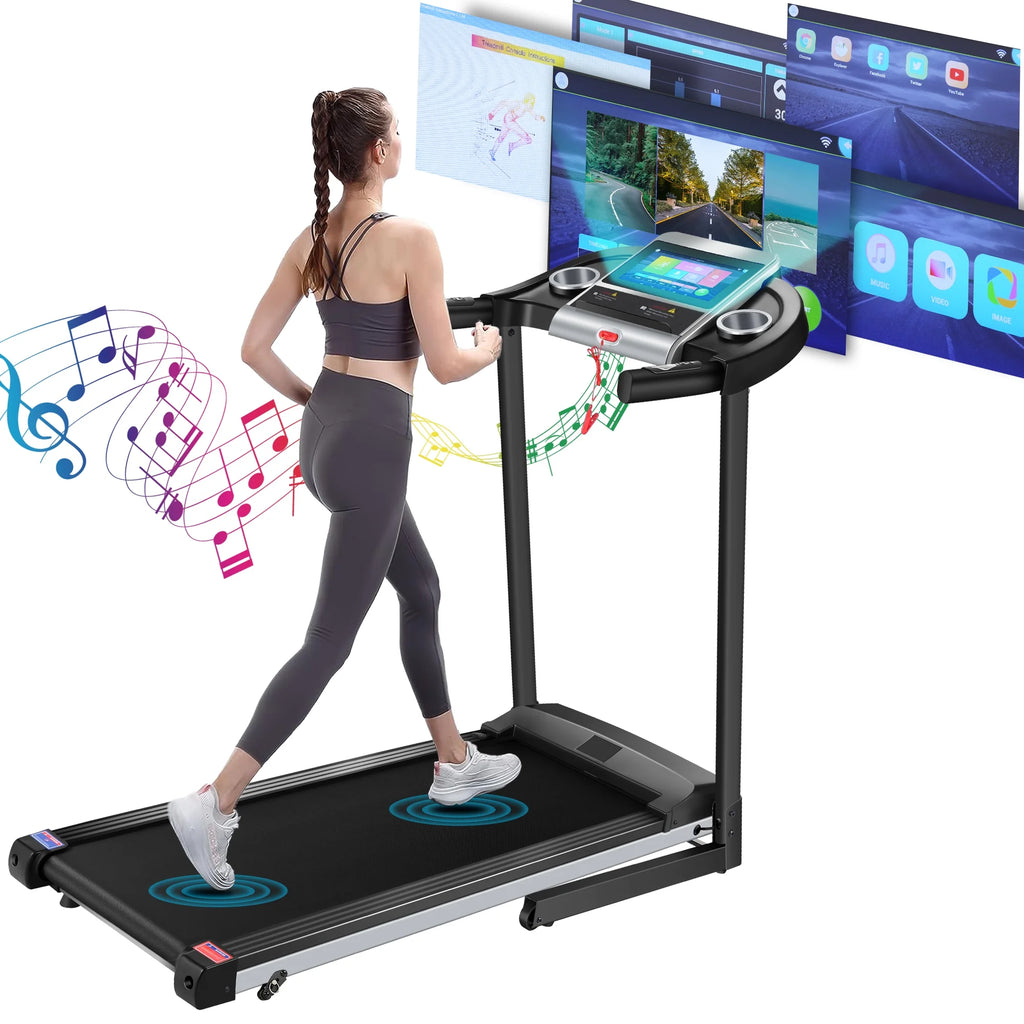 Electric Motorized Treadmill with 3 Incline Levels X11035