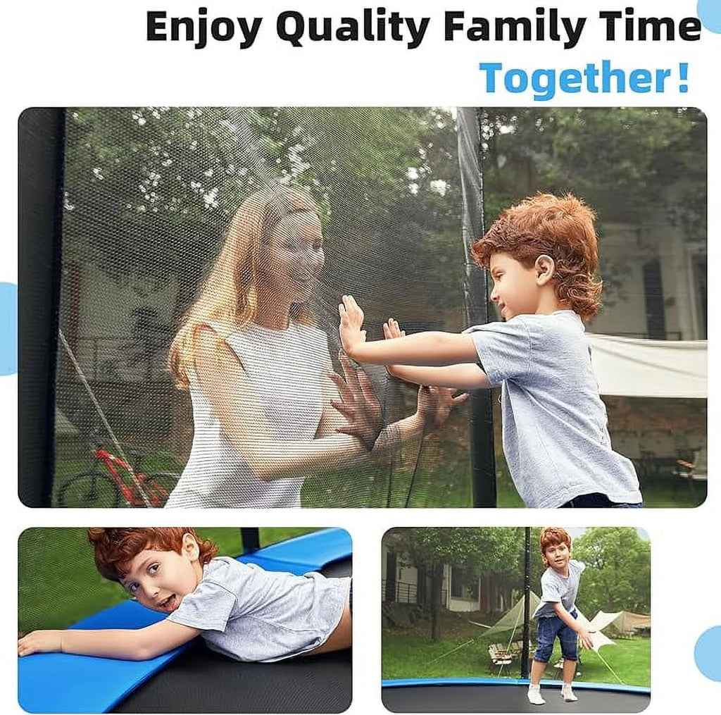 10 ft Trampoline with Safety Enclosure Net Q87760