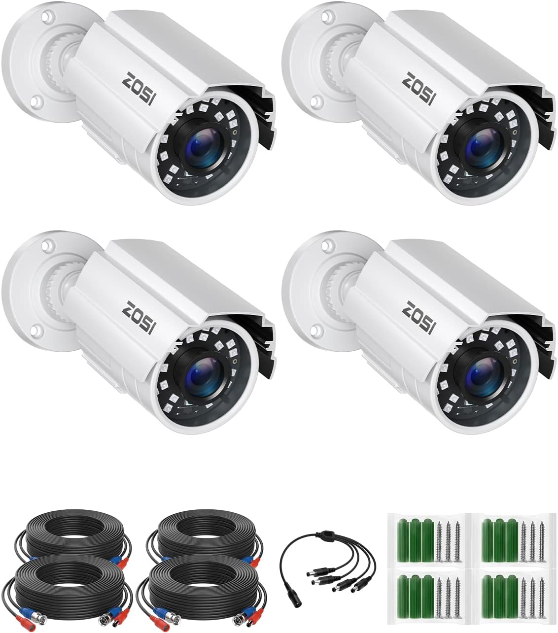 Battery Powered Wireless Security Camera System with 4CH NVR and 4pcs 1080p Cameras P207