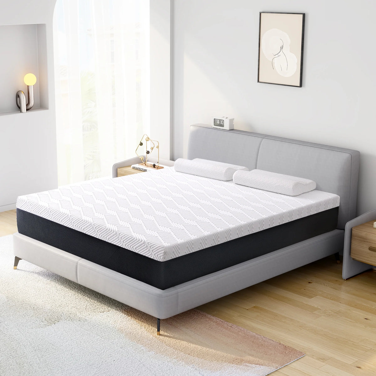 8" Cooling Gel Memory Foam Twin Mattress J957