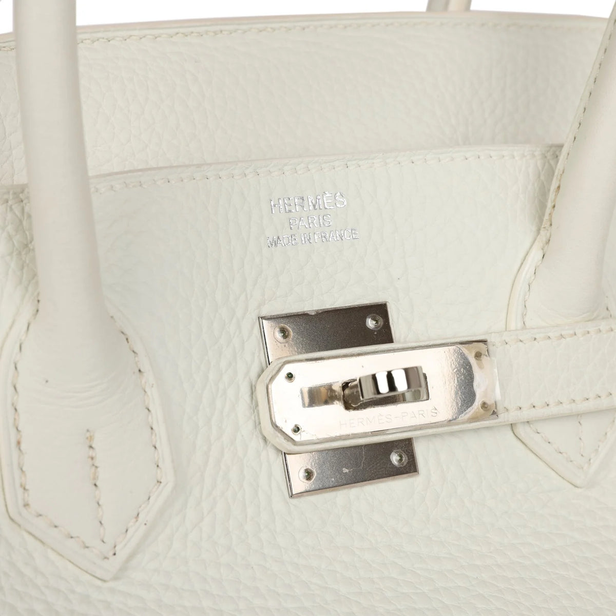 White Togo Leather Handbag M285