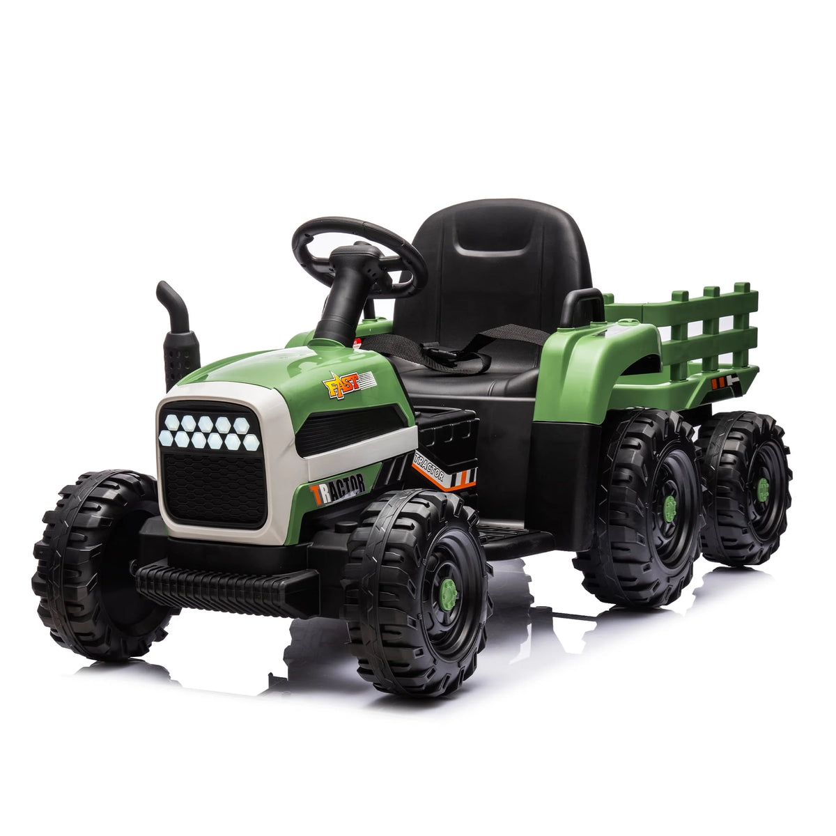 24V Kids Ride On Tractor with Trailer & Remote T23521