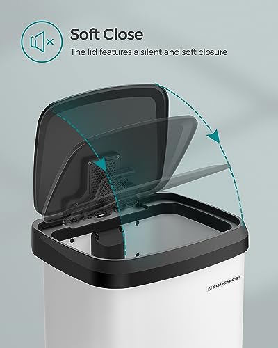 Stainless Steel Kitchen Trash Can with Step-on Pedal P4813