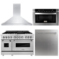 48 Range, Range Hood, Microwave Drawer, Dishwasher O147012