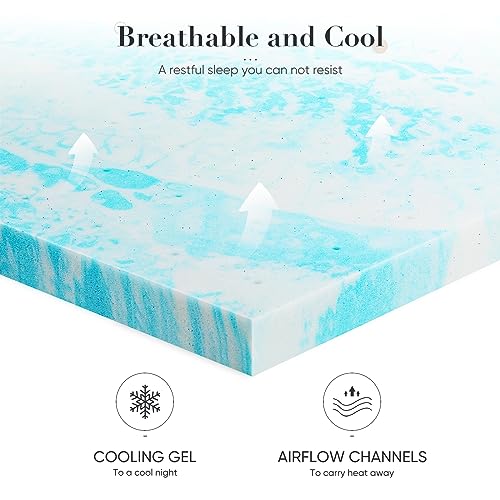 3 Inch Gel Infused Memory Foam Mattress Topper Full P3694