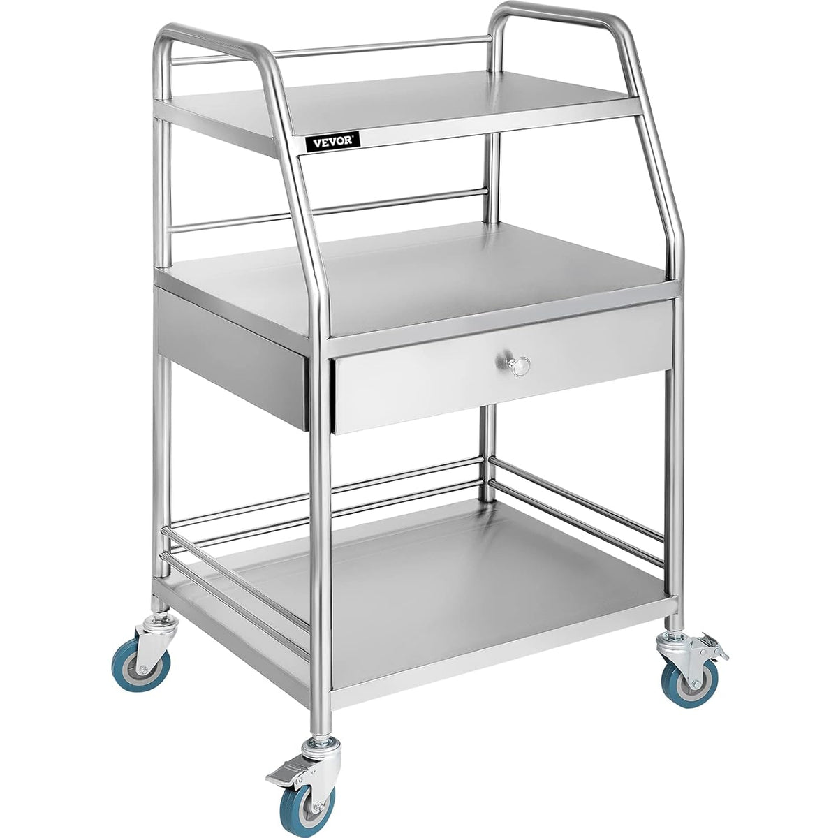 Stainless Steel Utility Cart with Wheels P502