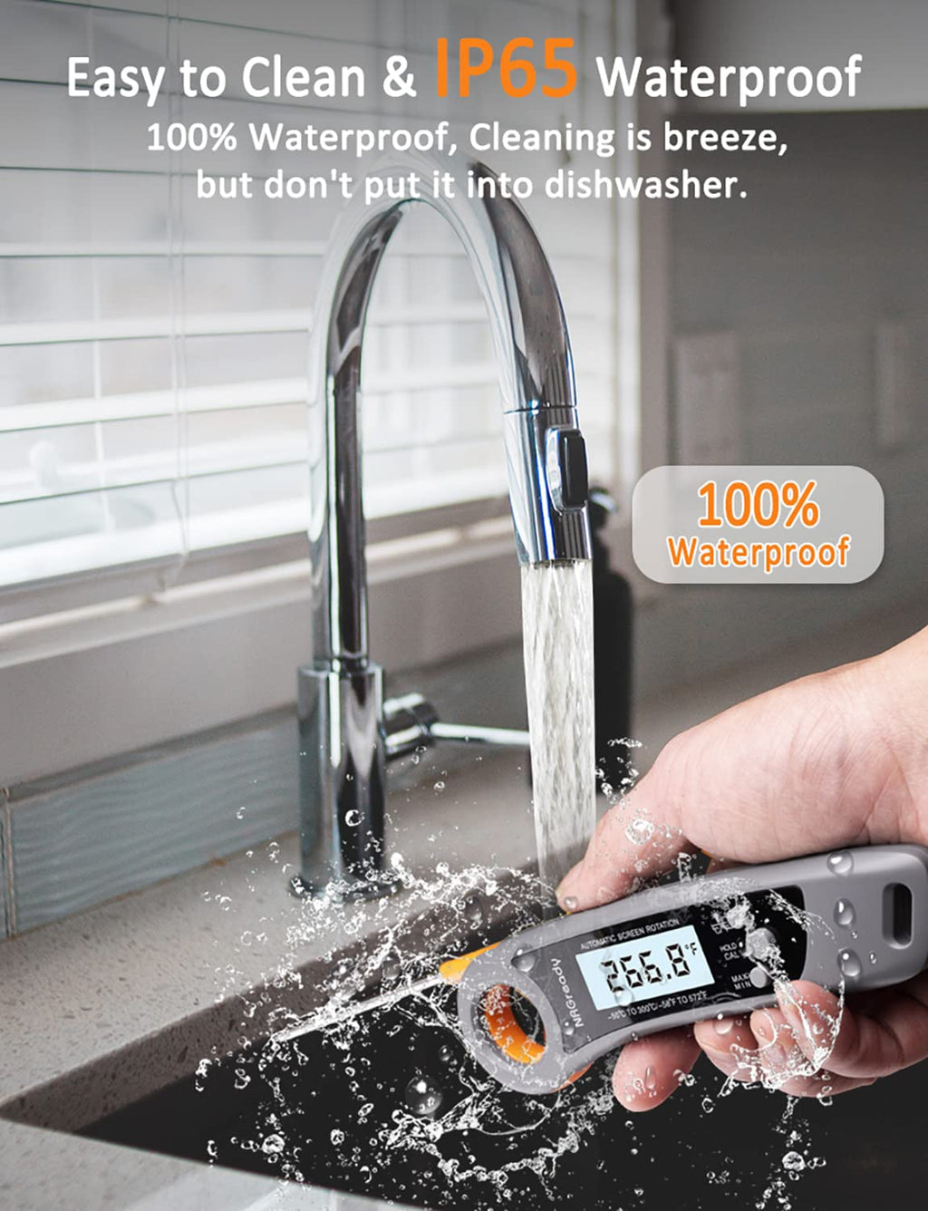 Instant Read Digital Meat Thermometer with Probe Q325172