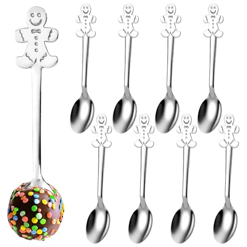 24 Pcs Stainless Steel Christmas Stirring Spoons S2678