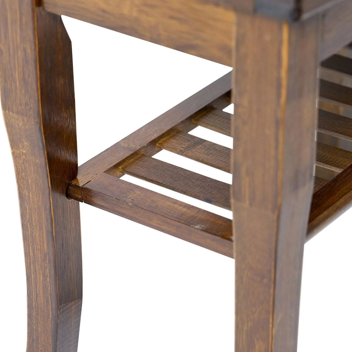 18.5" Bamboo Shower Bench with Storage Shelf N6343
