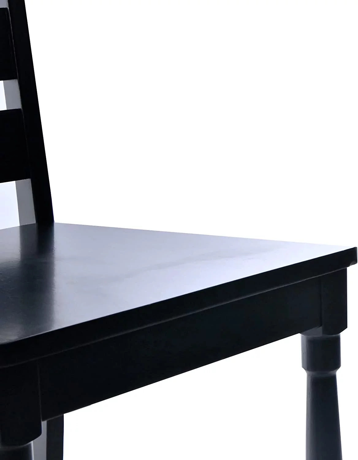 Black Wood Dining Chairs Set of 2 L37194