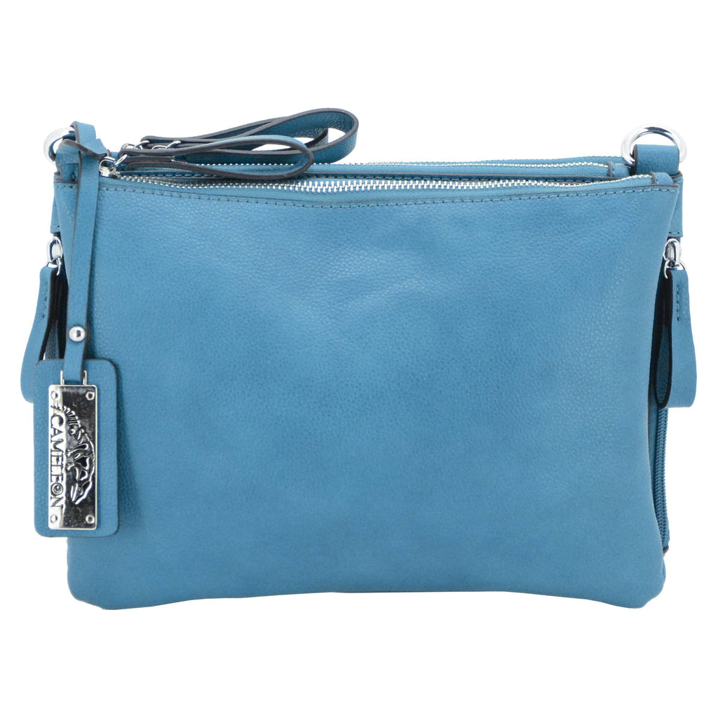 Leather Blue Purse M7533