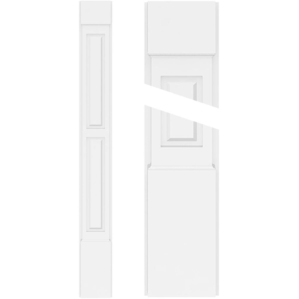 PVC Pilaster with Capital & Base (Pair) L502