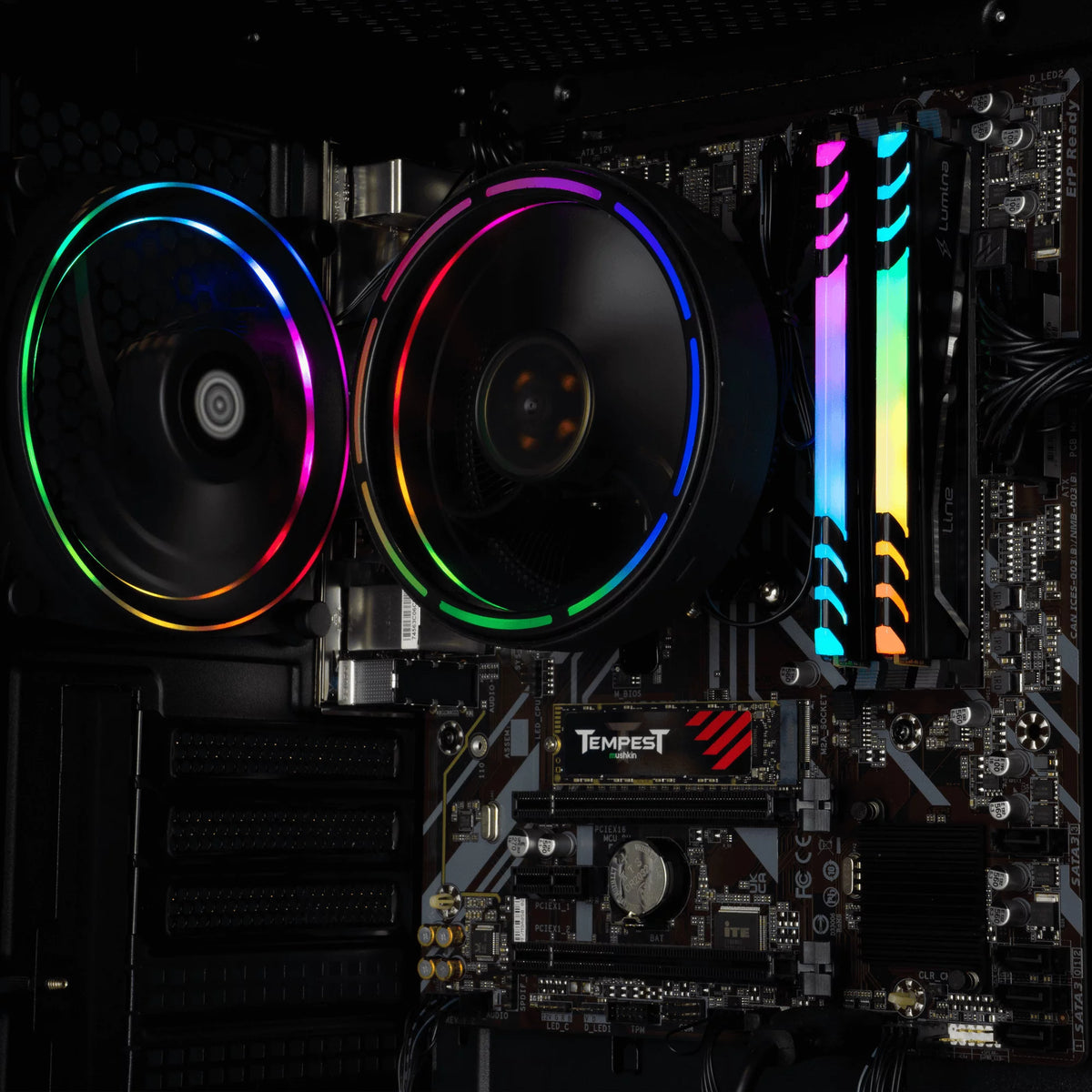 Prebuilt Gaming PC AMD Ryzen 5 5600G 1TB SSD 16GB DDR4 Windows 11 Desktop Computer M51542