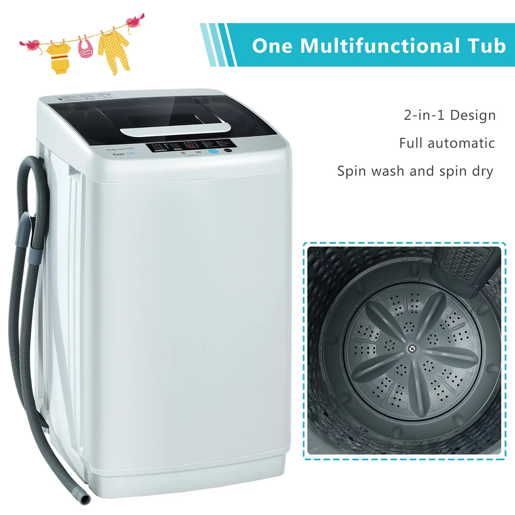 Portable Full-Automatic Washing Machine 8.8lbs X647