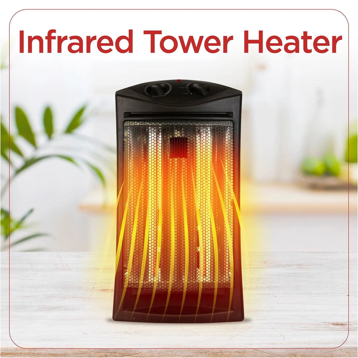 1500W Infrared Quartz Tower Heater S6104