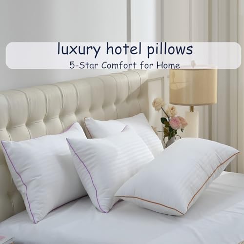 King Size Set of 2 Breathable Down Alternative Microfiber Pillows M74477