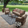 4-Piece Outdoor Conversation Set Brown S442696