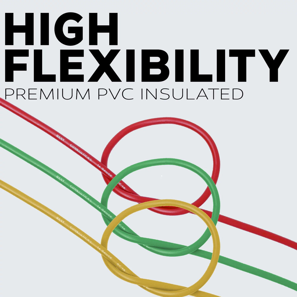 14 Gauge Automotive Primary Wire 500ft 7 Color Bundle Set Q8937