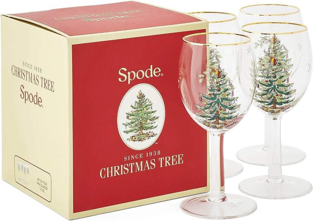 Set Of 4 Glass Wine Glasses E9176