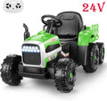 24V Kids Ride On Tractor with Trailer & Remote T23521