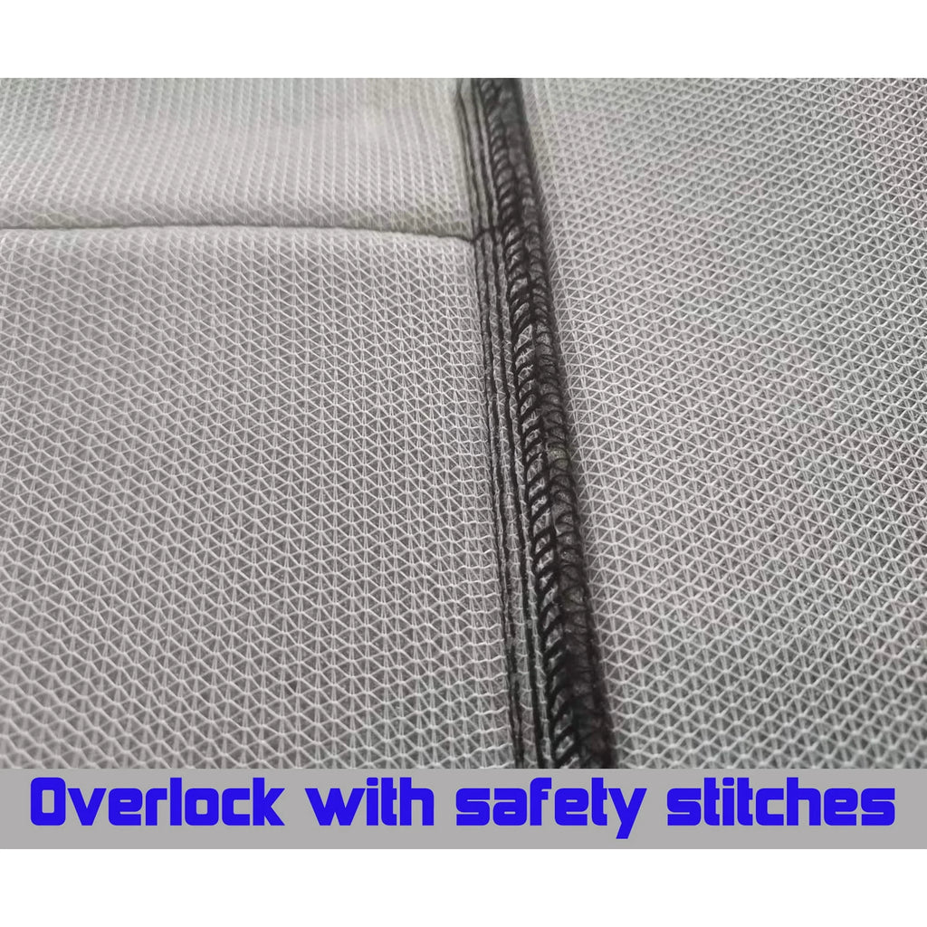 Black and Charcoal Velour Truck Seat Covers Q676035
