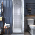 24-25.5 W x 72 H Clear Glass Hinged Shower Door Z372