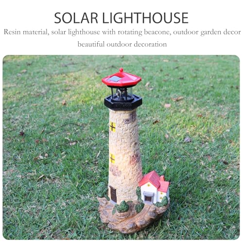 17.1" Solar Lighthouse with Rotating Beacon Z792